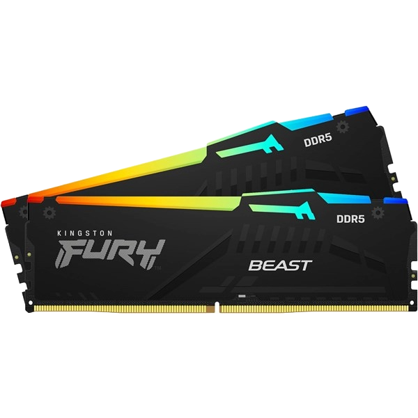 Kingston FURY Beast RGB 32GB (2x 16GB) 6000MT/s DDR5 RAM